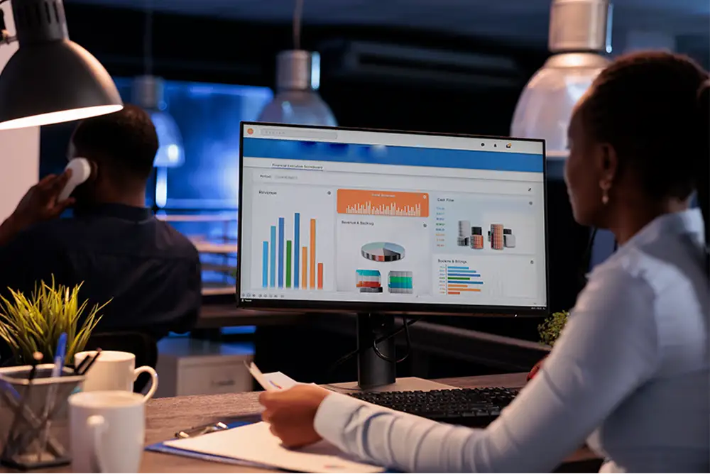 Google Ads dashboard showing HVAC campaign metrics and ad performance data