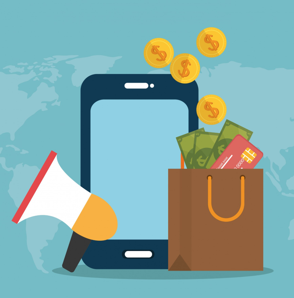 Digital marketing illustration representing online campaigns that increase travel bookings.